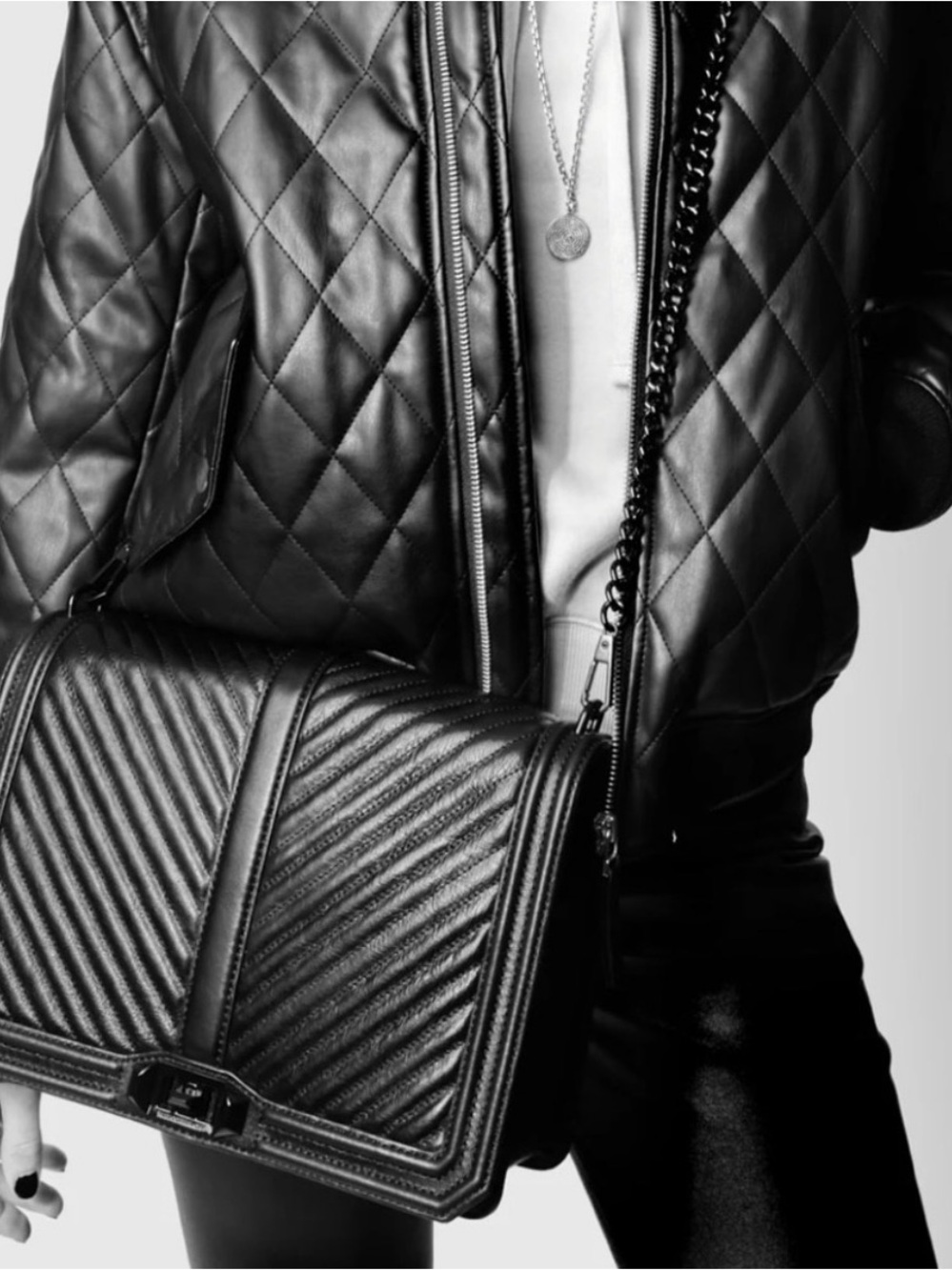 Rebecca Minkoff Chevron Quilted Jumbo Love Crossbody